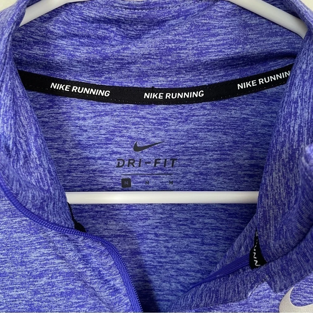 Nike running purple/blue quarter zip top